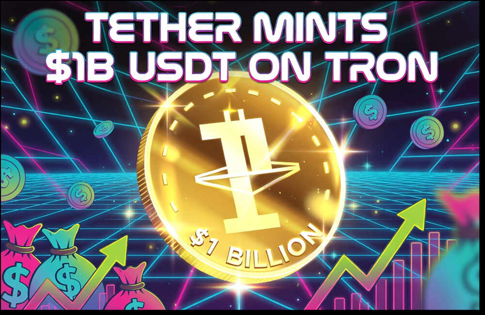 Tether Boosts Tron Dominance with Fresh $1 Billion USDT Mint