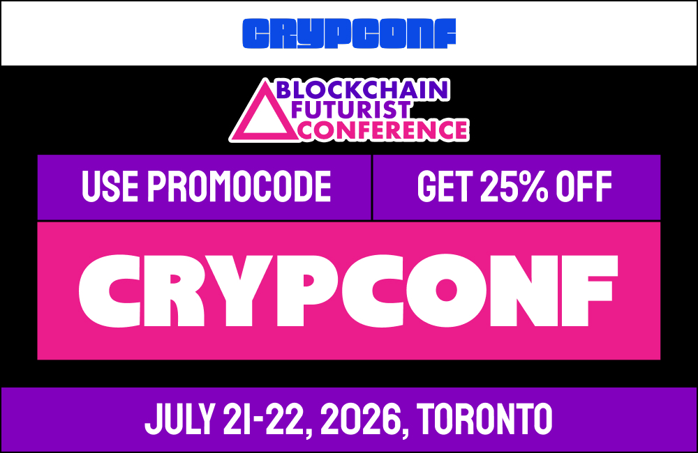 Blockchain Futurist Conference Promo Code CRYPCONF 25% OFF