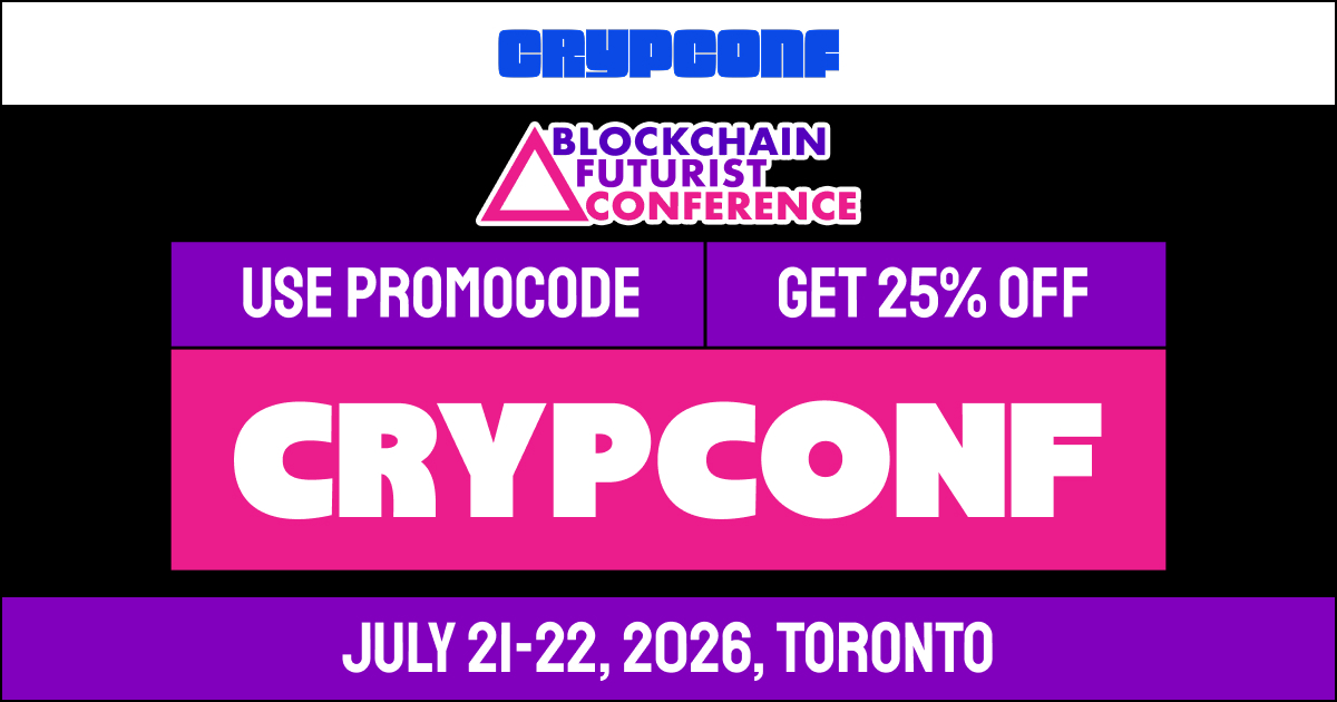 Blockchain Futurist Conference Promo Code CRYPCONF 25% OFF