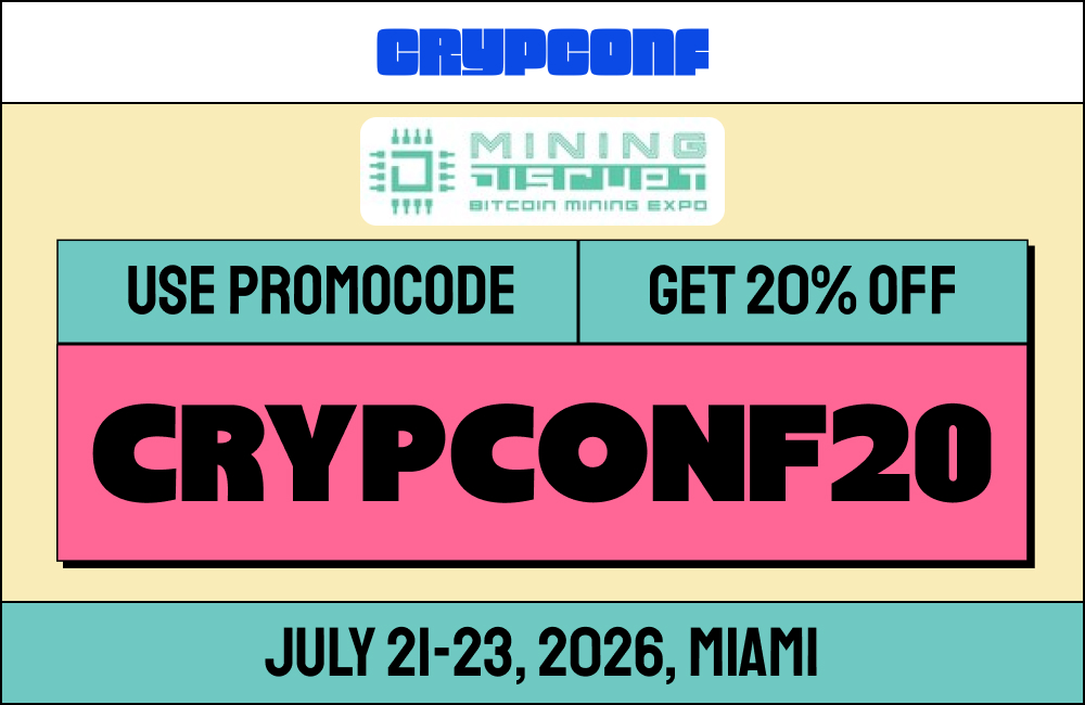 Mining Disrupt Promo Code: CRYPCONF20 Instant 20% Discount